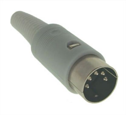 Picture of PLUG DIN IN-LINE 5P GREY