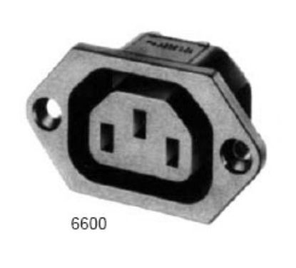Picture of SOCKET IEC FLANGE-MNT SOL-6.35