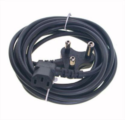 Picture of C13 SOCKET R/A - DEDICATED POWER LEAD IEC 3PIN PLUGTOP BLACK - 4m