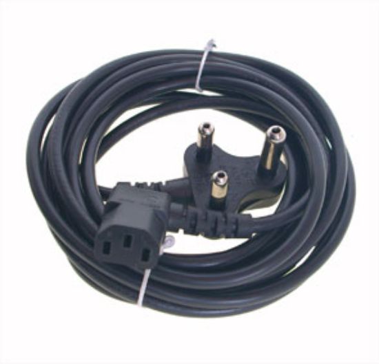 Picture of C13 SOCKET R/A - DEDICATED POWER LEAD IEC 3PIN PLUGTOP BLACK - 4m