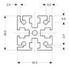 Picture of PROFILE/EXTRUSION ALU. 35x35 / 3m