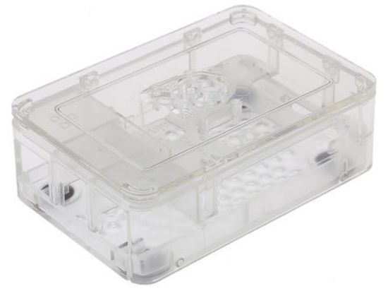 Picture of ENCLOSURE CLEAR RASPBERRY PI B+ 4W