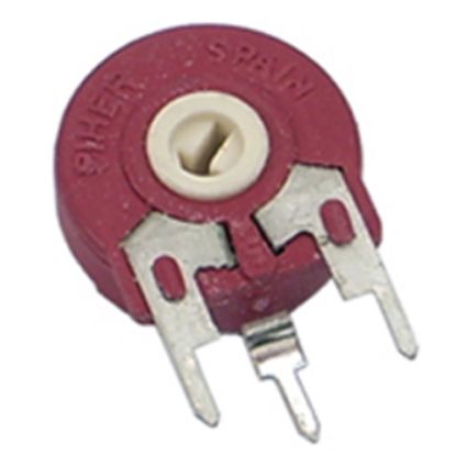Picture of PRESET 10MM S-ADJ SCR RED 500K CERMET