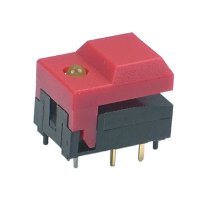 Picture of PUSH BUTTON TACTILE SWITCH N/O RED