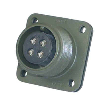 Picture of SOCKET CIRC M22 4P FLANGE