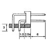 Picture of HEADER DIL CONNECTOR R/A 2.54 40W 12x6