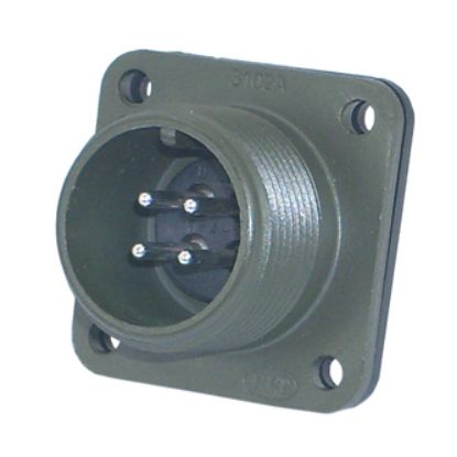 Picture of PLUG CIRC M22 4W FLANGE