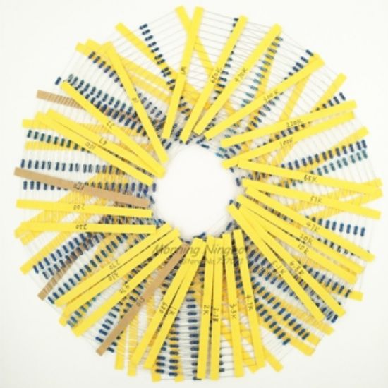Picture of E12 RESISTOR RANGE 1/4W 5%  - 10 PCS EA