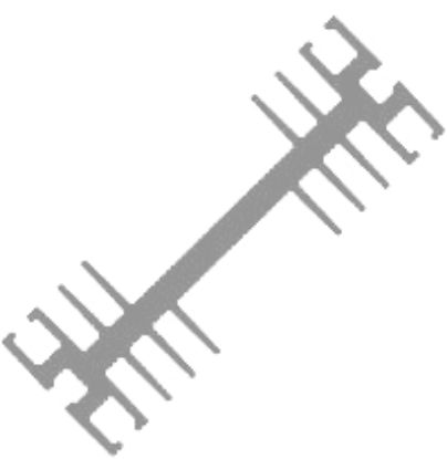 Picture of HEATSINK W-SHAPE P5 NAT 50mm