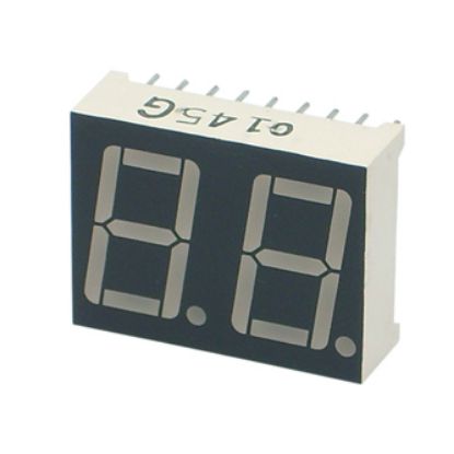Picture of DUAL 7-SEGMENT LED DISPLAY C.A. RED 14.2mm