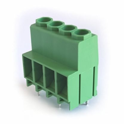 Picture of TERMINAL BLOCK STR 4W P=6.35 GREEN PCB