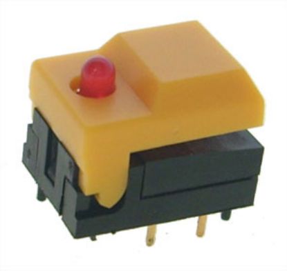 Picture of PUSH BUTTON N/O TACT YL LED