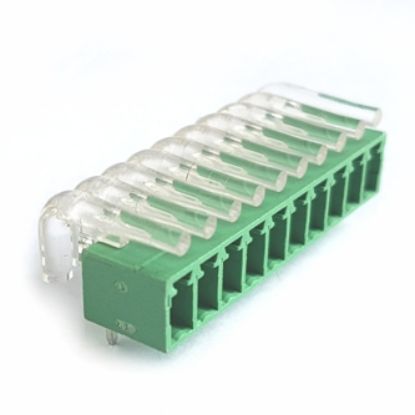 Picture of TERMINAL BLOCK R/A PCB-MNT 10P CLOSED 3.81