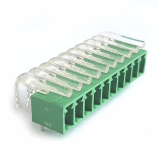 Picture of TERMINAL BLOCK R/A PCB-MNT 10P CLOSED 3.81