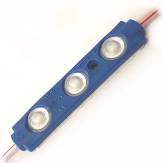 Picture of LED MODULE 3x COOL BLUE, 460-465nm 1.2W in-line