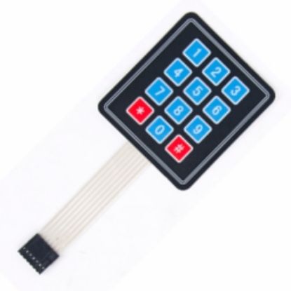 Picture of KEYPAD MEMBRANE MATRIX 3x4