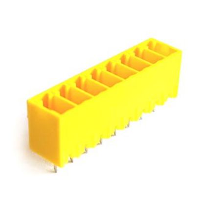 Picture of HEADER STR PCB-MNT 08P CLOSED YELLOW