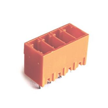 Picture of HEADER STR PCB-MNT 04P CLOSED ORANGE