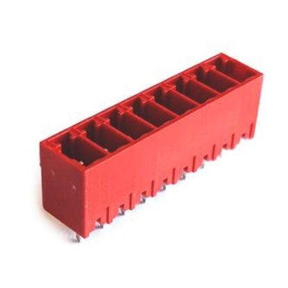 Picture of HEADER STR PCB-MNT 08P CLOSED RED