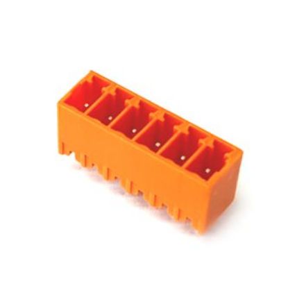Picture of HEADER STR PCB-MNT 06P CLOSED ORANGE