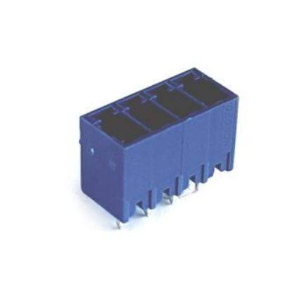 Picture of HEADER STR PCB-MNT 04P CLOSED BLUE P=3.5mm