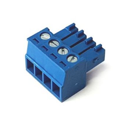Picture of SOCKET STR 4W PLUG-IN 3.5mm BLUE