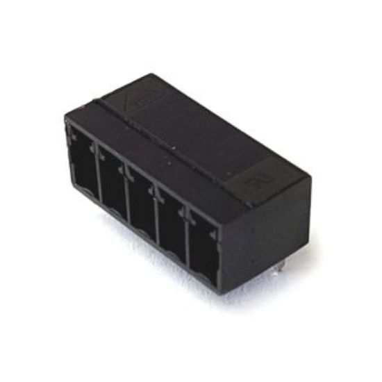 Picture of HEADER R/A PCB-MNT 05P CLOSED BLACK