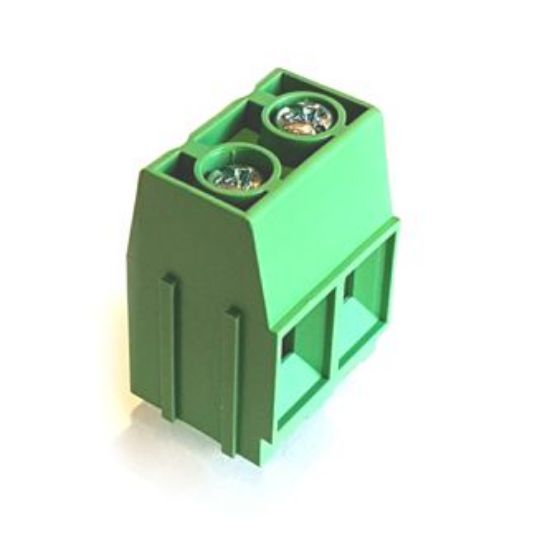 Picture of TERMINAL BLOCK PCB 2W STR 10.16mm GREEN