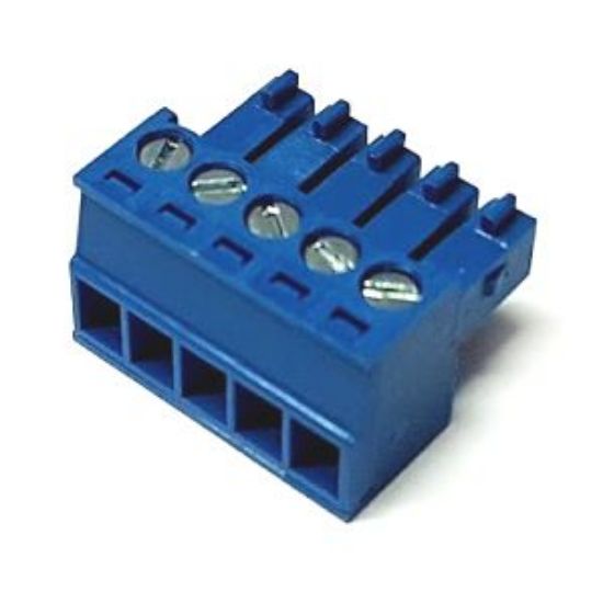 Picture of SOCKET STR 5W PLUG-IN 3.5mm BLUE