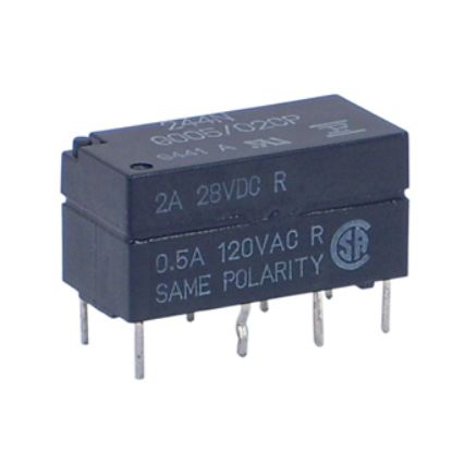 Picture of RELAY PCB-MOUNT DPDT 4.5V 2A RECT 8PIN