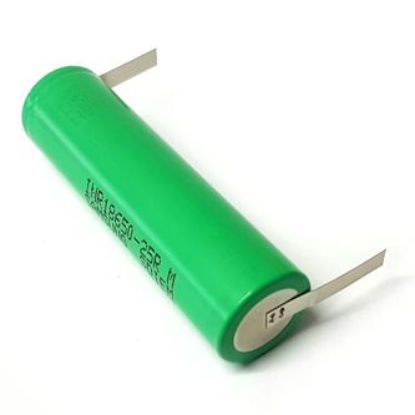 Picture of BAT LI-ION CELL 3V7 2,500mAHr  SOLDER TAGS