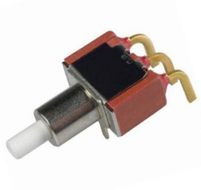 Picture of PUSH BUTTON SWITCH SPDT R/A ON-MOM