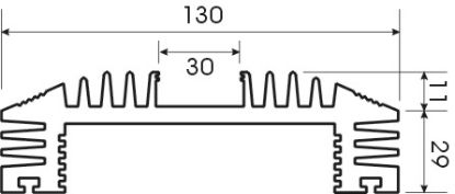 Picture of HEATSINK AMP MILL 50MM