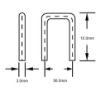 Picture of CURRENT SHUNT WIRE U-SHAPE D=3 L=56 H=10