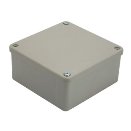Picture of PLASTIC ENCLOSURE GREY 120x120x58