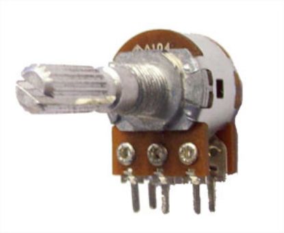 Picture of POTENTIOMETER WITH SWITCH LIN PCB 17mm 10K