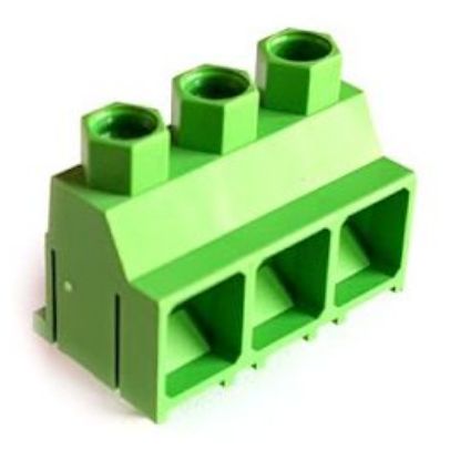 Picture of TERMINAL BLOCK 3P PCB MOUNT ZIGZAG PINS