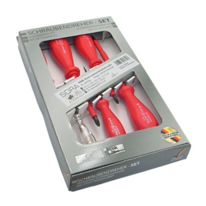 Picture of SCREWDRIV SET 6PCS 4FT 2PH 1KV VDE