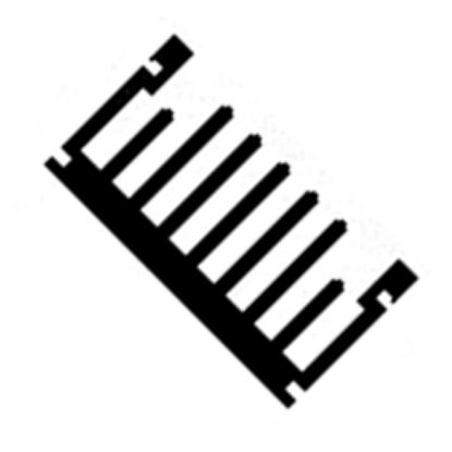 Picture of HEATSINK MILL FLAT SURFACE COMB 100x160x80mm