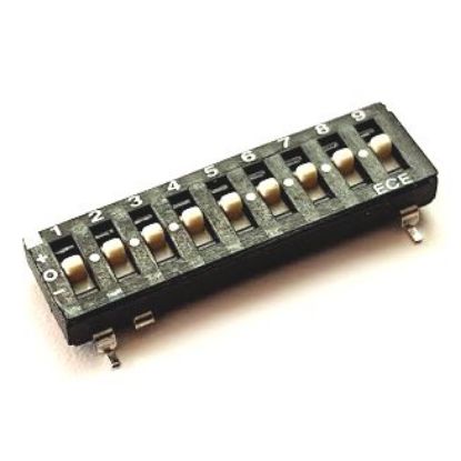 Picture of DIP SWITCH TRI-STATE SMD 9-POLE PCB