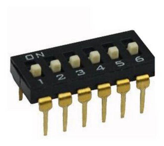 Picture of DIP SWITCH 6-POLE 100mA L/PRO