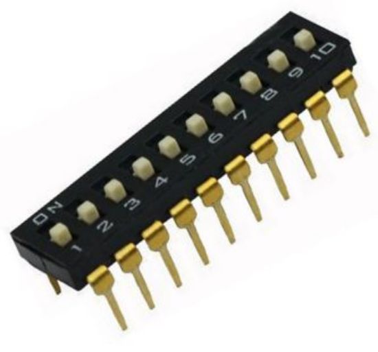 Picture of DIP SWITCH 10W L/P 2.54