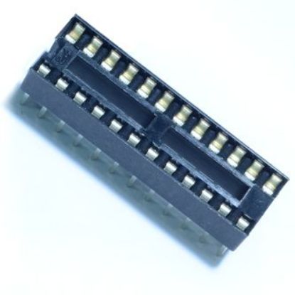 Picture of IC SOCKET DIL 0.3 24W STD D-LEAF NAR