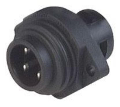 Picture of 3+PE PIN PANEL MNT FLANGE PLUG CA3GS