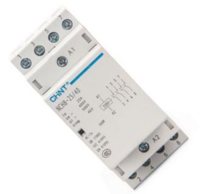 Picture of CONTACTOR 4 POLE N.O. 25-AMP 220VAC DIN