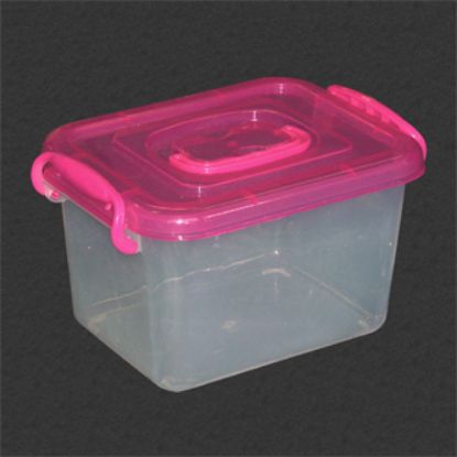 Picture of 3LT CLEAR PLASTIC STORAGE BIN 186x138x115mm