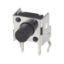 Picture of PCB TACTILE SWITCH R/A 6x6 BODY PLUNGER H=0.3mm OD=3.5mm