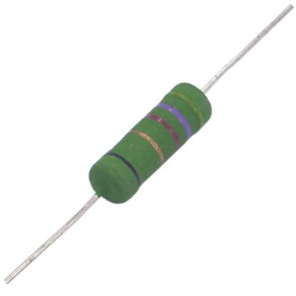 Picture of RESISTOR 5W RND W/W 5% 6x17 4K7
