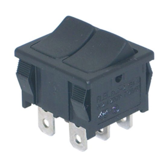 Picture of 2xROCKER SWITCH SPDT 21.7x18.7mm