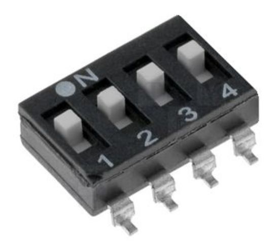 Picture of DIP SWITCH 6-POLE EXTEND ACTUATOR SMD